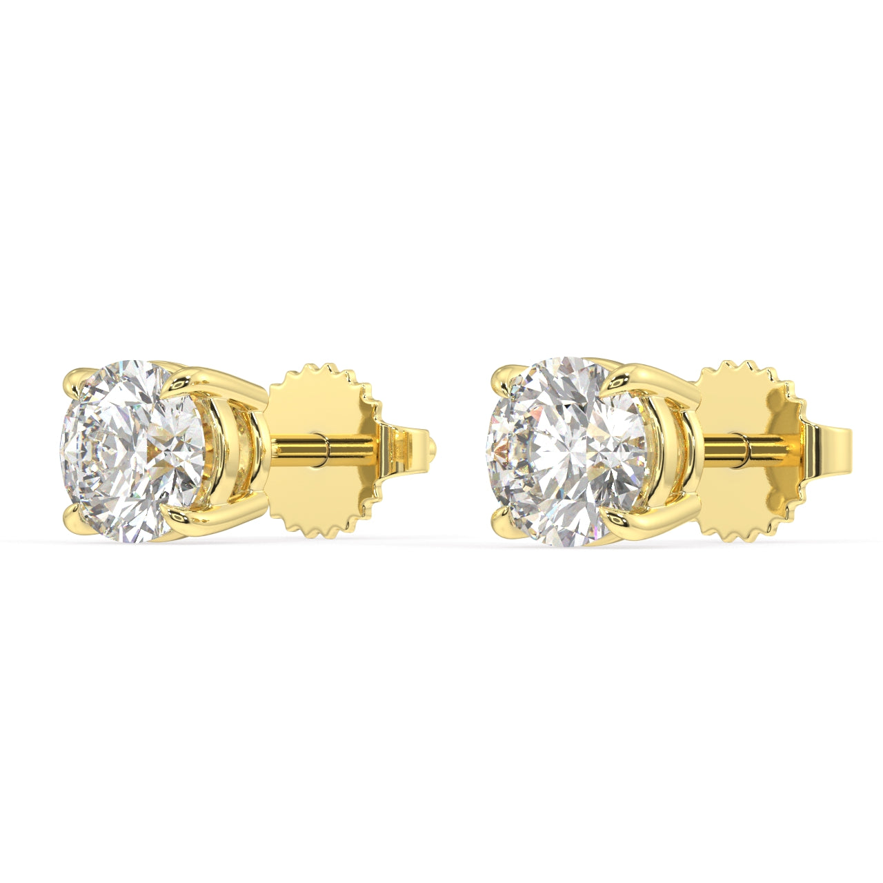 London Classic Round Diamond Studs