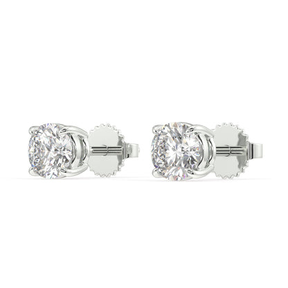 London Classic Round Diamond Studs