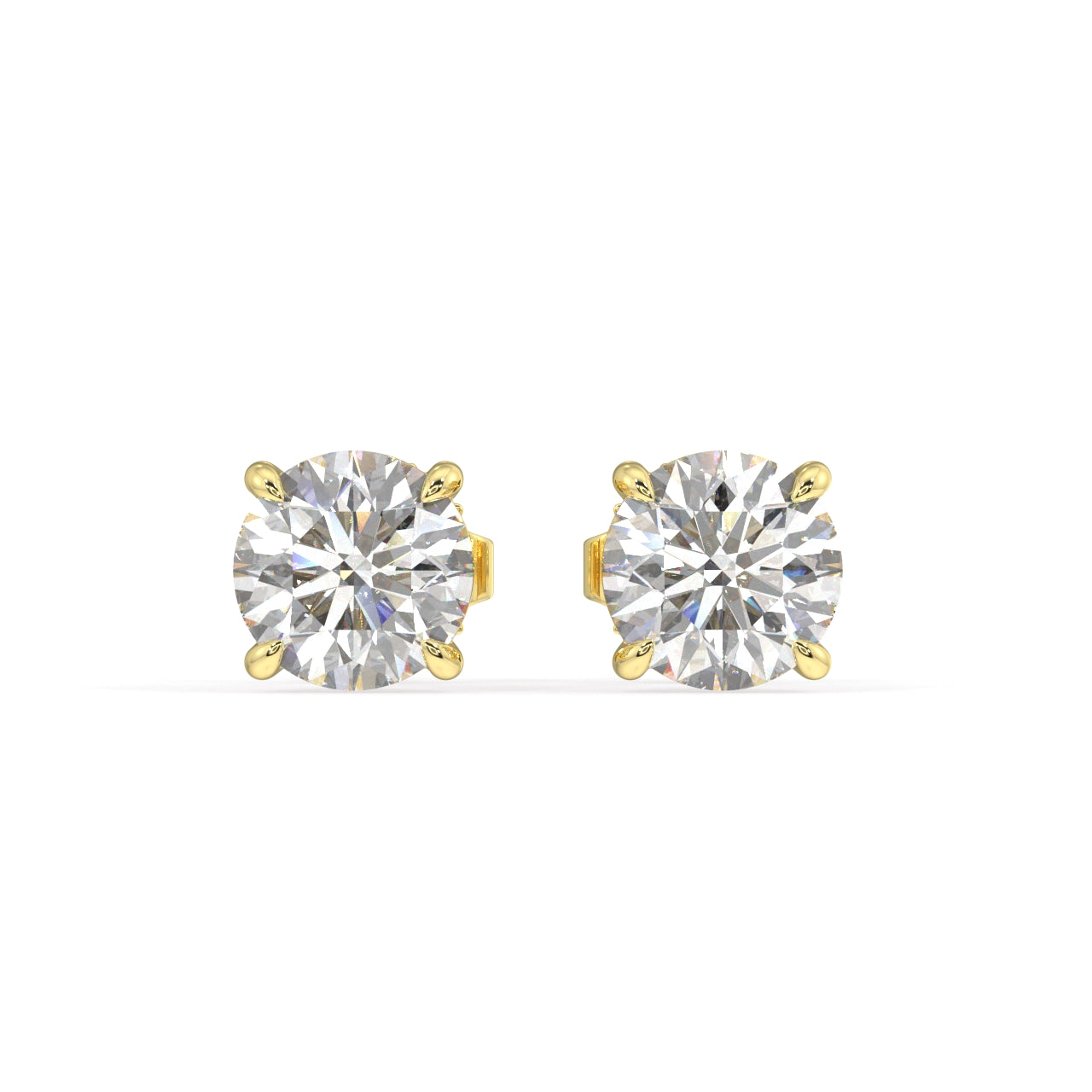 London Classic Round Diamond Studs