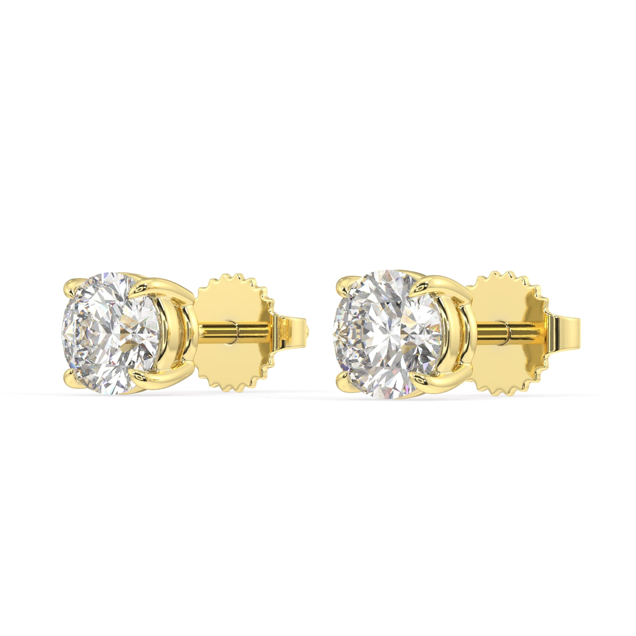 London Classic Round Diamond Studs