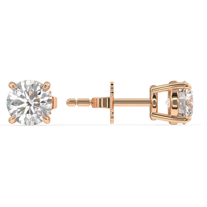 London Classic Round Diamond Studs