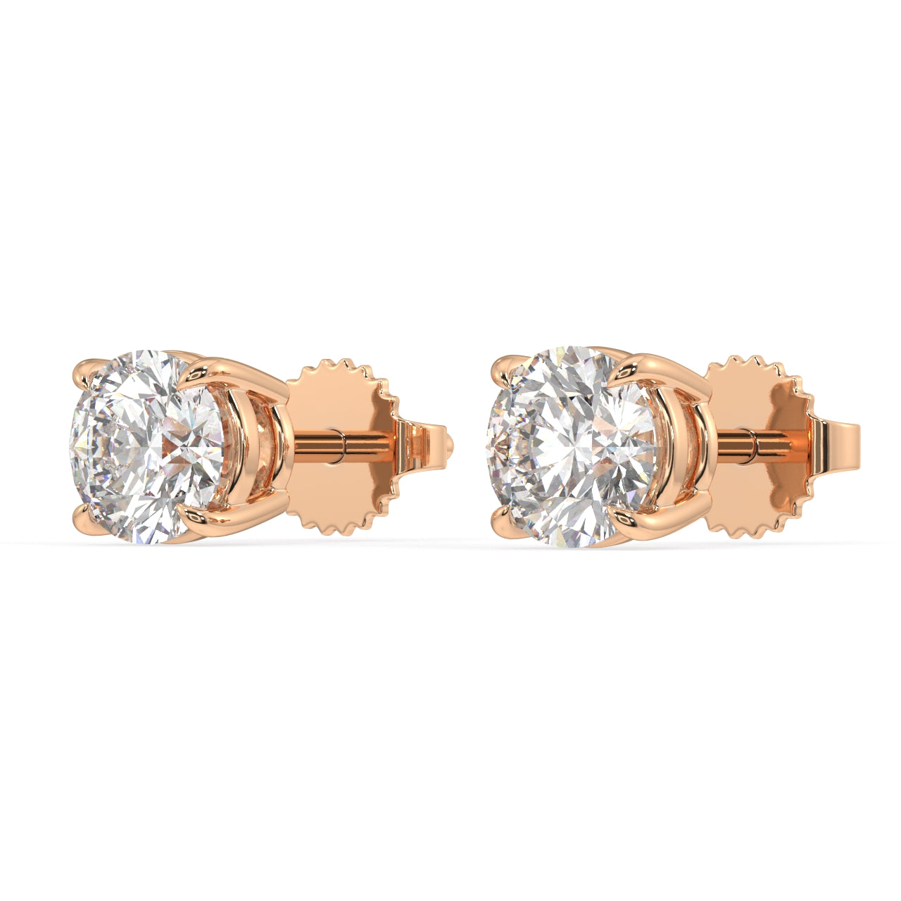 London Classic Round Diamond Studs