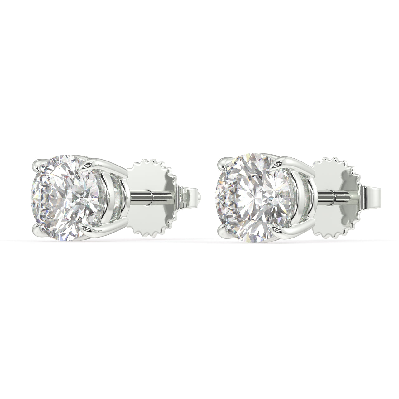 London Classic Round Diamond Studs