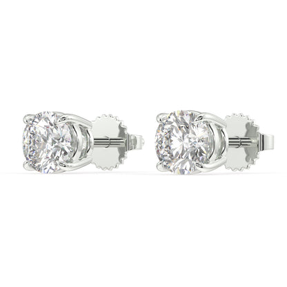 London Classic Round Diamond Studs