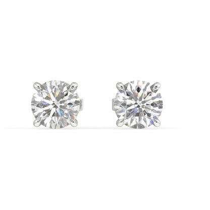 London Classic Round Diamond Studs