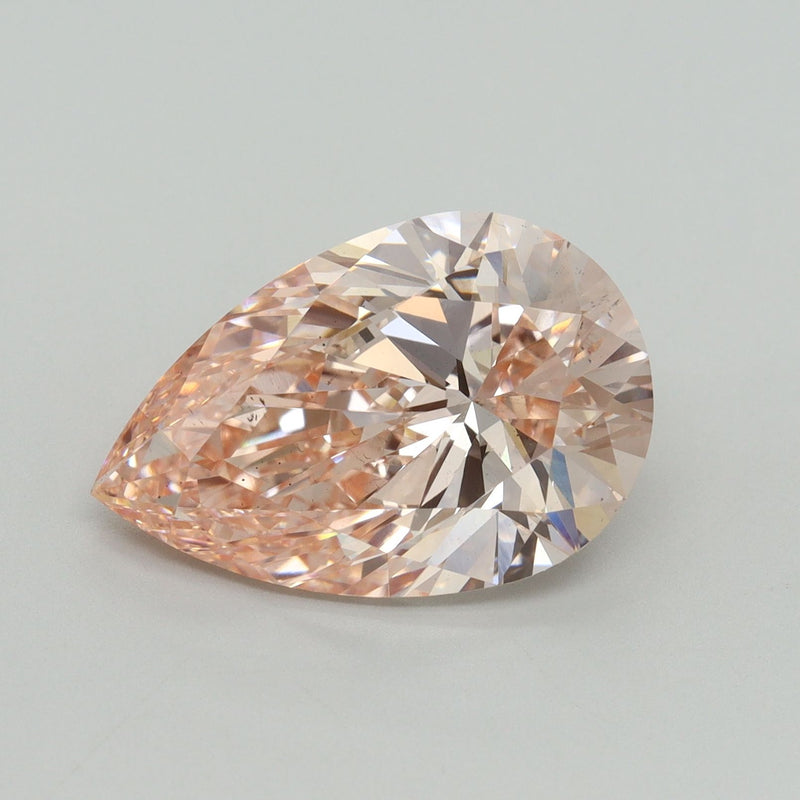 6.05 Carat Pear Cut Fancy Pink
