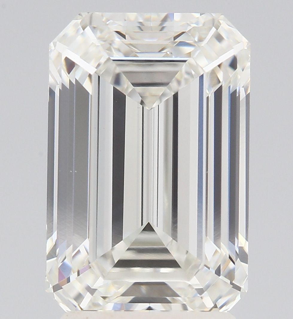 3.02 Carat F-VVS2 Emerald Lab Diamond