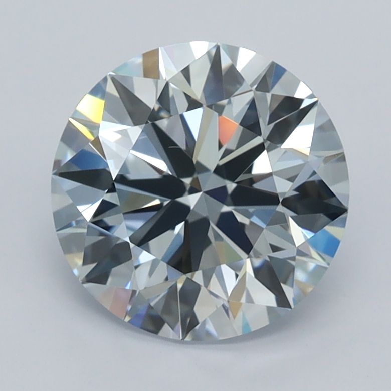 2.01 Carat Round Cut Fancy Blue