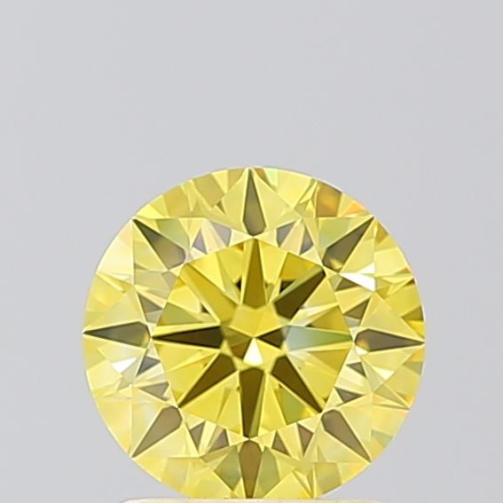 1.21 Carat Round Cut Fancy Yellow
