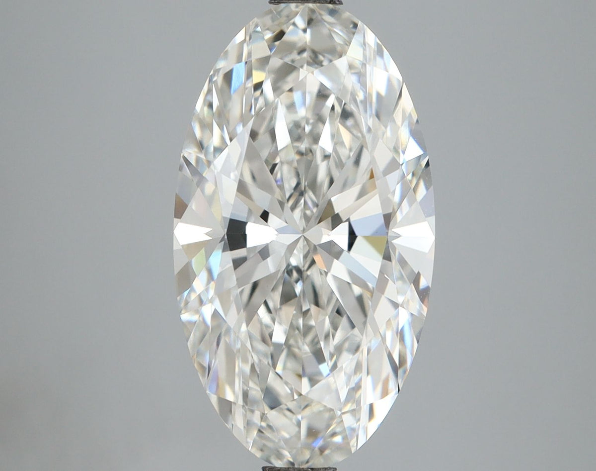 4.59 Carat F-VVS2 Oval Lab Diamond