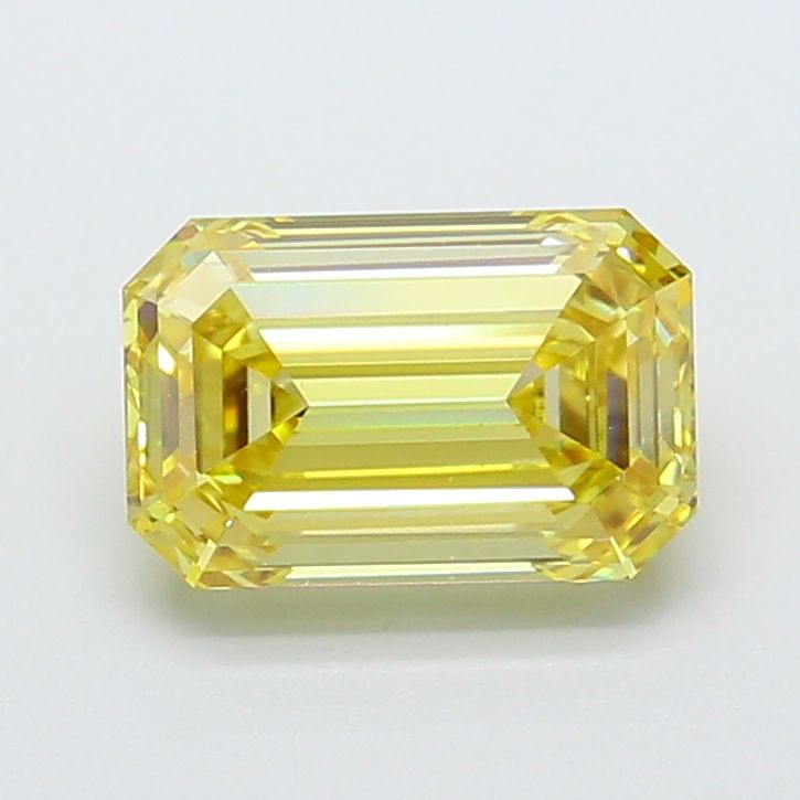 3 Carat Emerald Cut Fancy Yellow