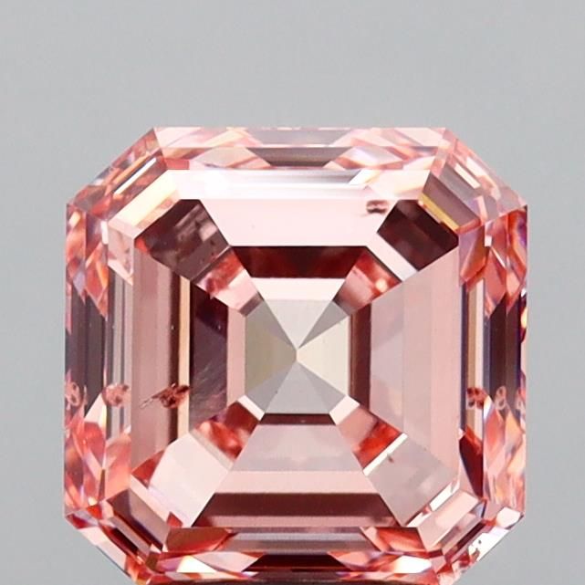 3.00 Carat Asscher Cut Fancy Pink