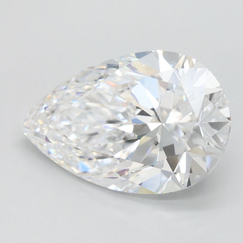 3.00 Carat D-FL Pear Lab Diamond