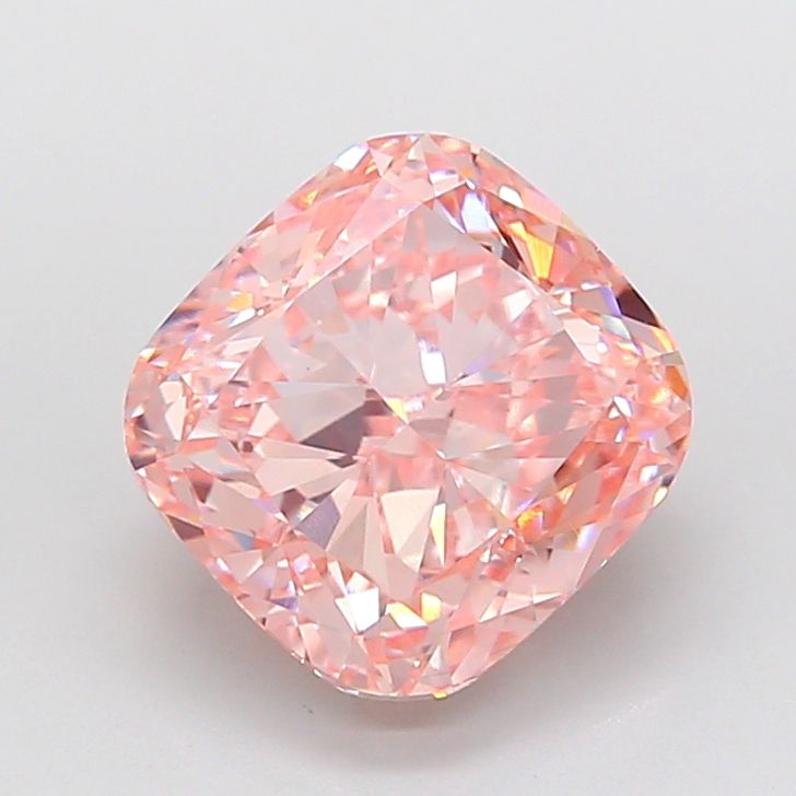 5.03 Carat Cushion Cut Fancy Pink