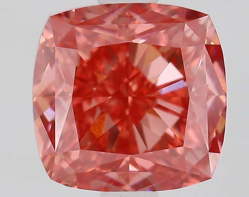 2.04 Carat Cushion Cut Fancy Pink