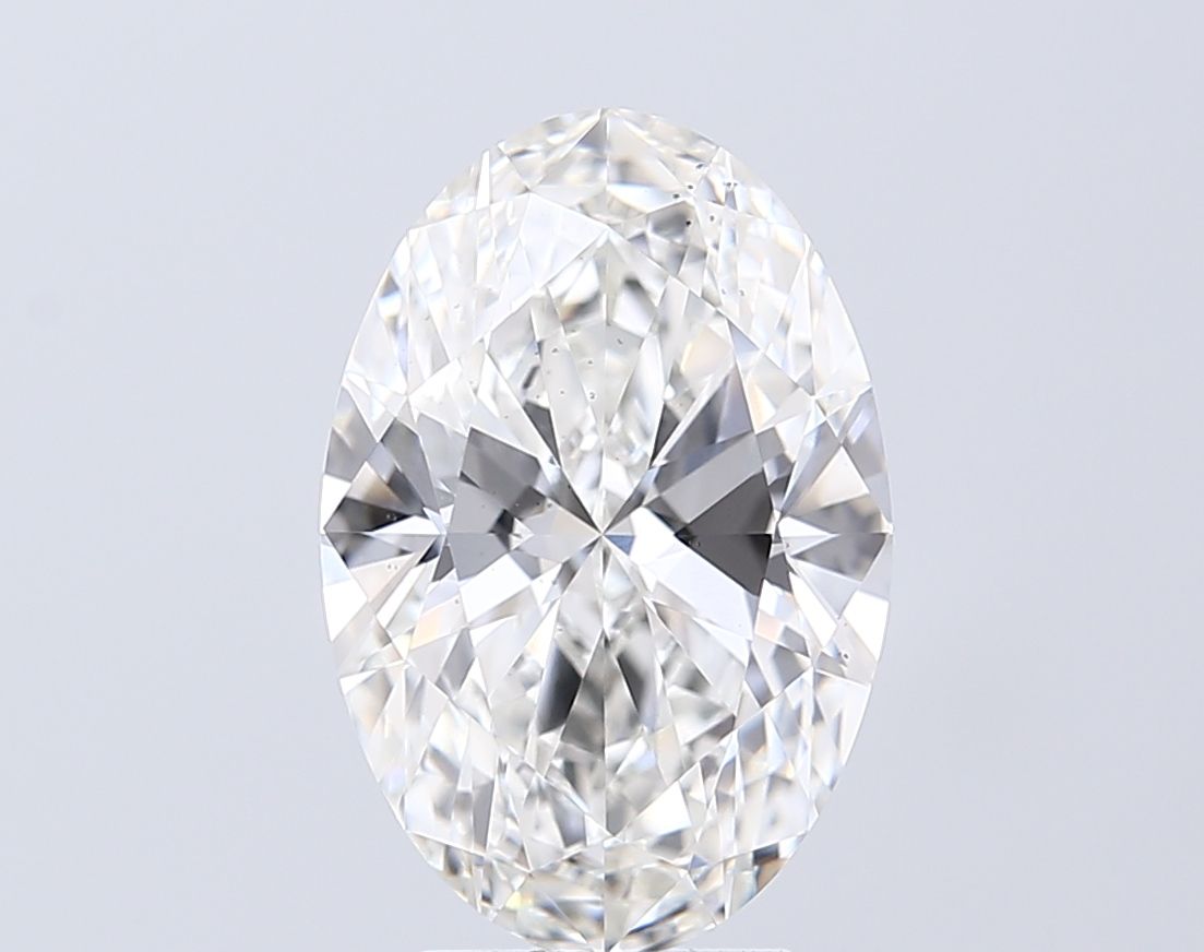 4.58 Carat F-VS2 Oval Lab Diamond