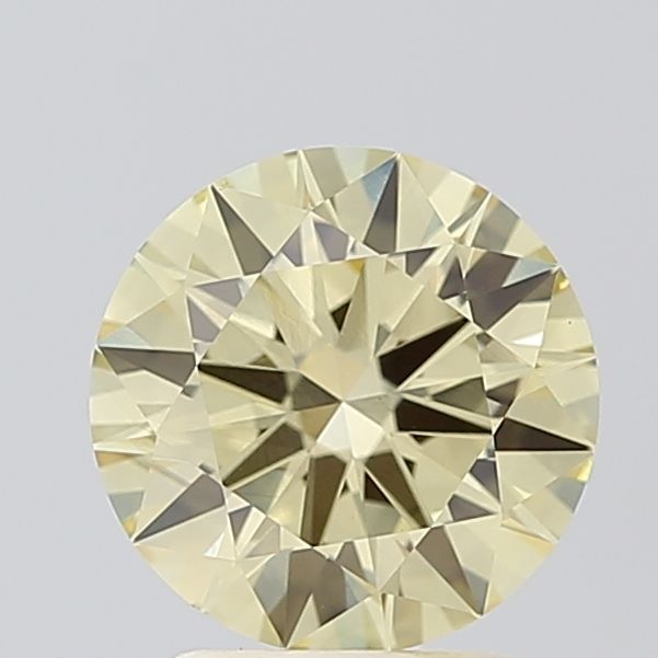 2.01 Carat Round Cut Fancy Yellow