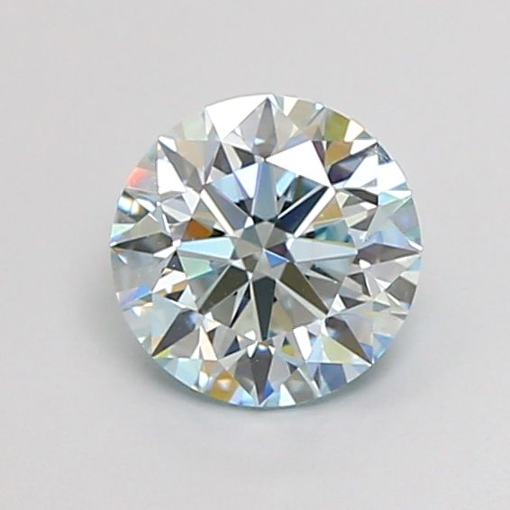 1.21 Carat Round Cut Fancy Blue