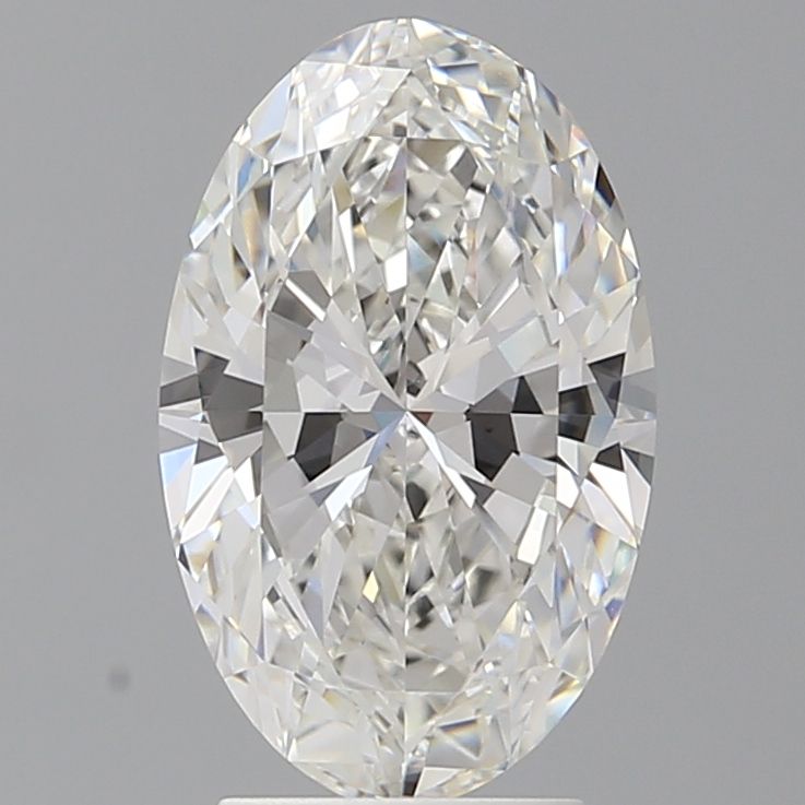 3.08 Carat F-VVS1 Oval Lab Diamond