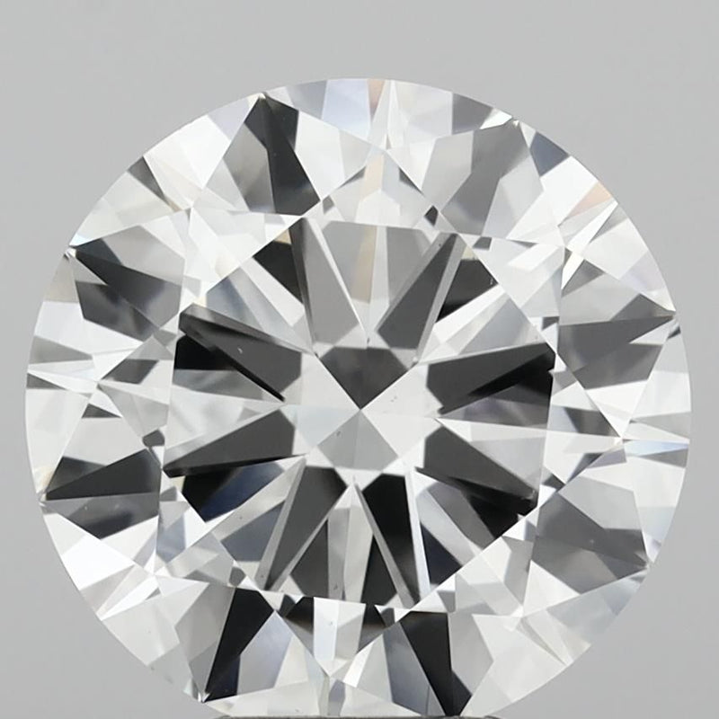 5.52 Carat F-VVS2 Round Lab Diamond