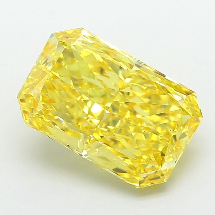 4.06 Carat Radiant Cut Fancy Yellow