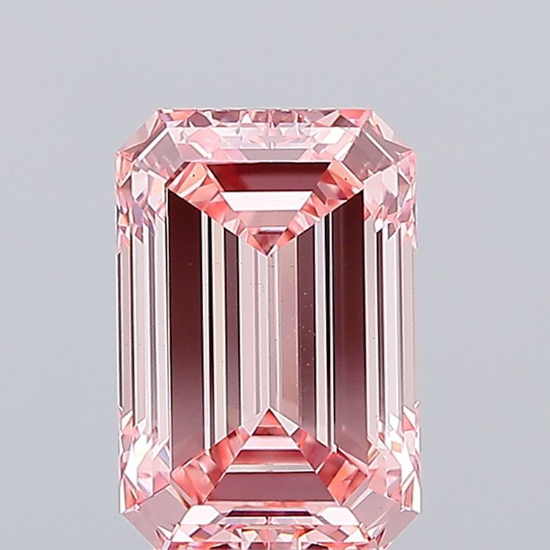 3.65 Carat Emerald Cut Fancy Pink