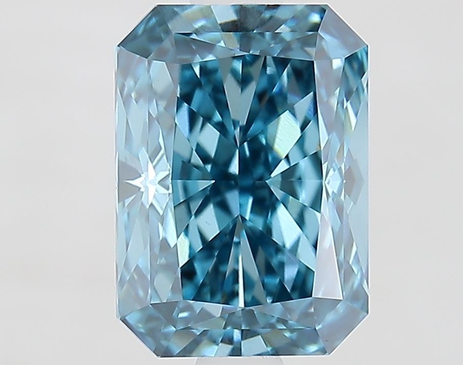 2.09 Carat Radiant Cut Fancy Blue