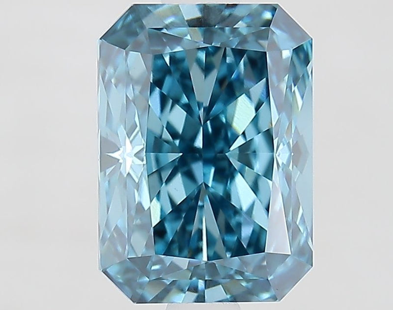 2.09 Carat Radiant Cut Fancy Blue