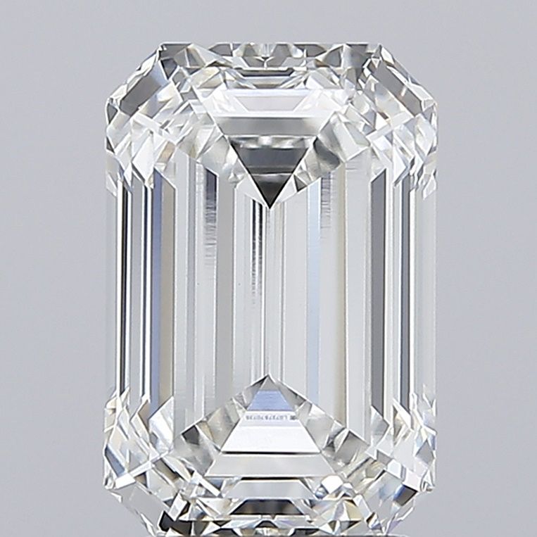 4.07 Carat F-VVS2 Emerald Lab Diamond