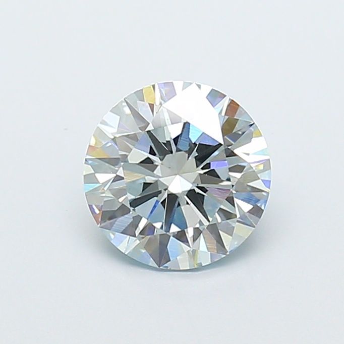 1.66 Carat Round Cut Fancy Blue