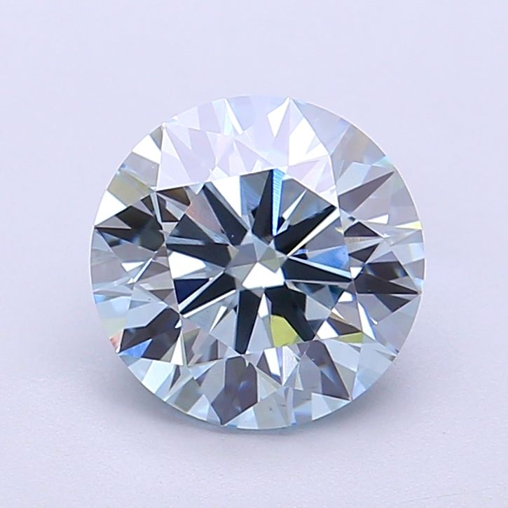 2.05 Carat Round Cut Fancy Blue