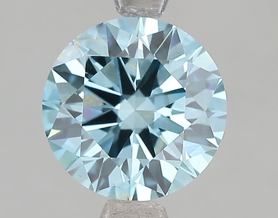 2.03 Carat Round Cut Fancy Blue