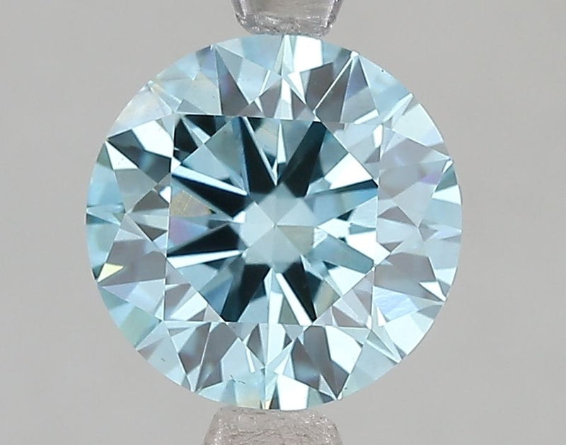 2.03 Carat Round Cut Fancy Blue