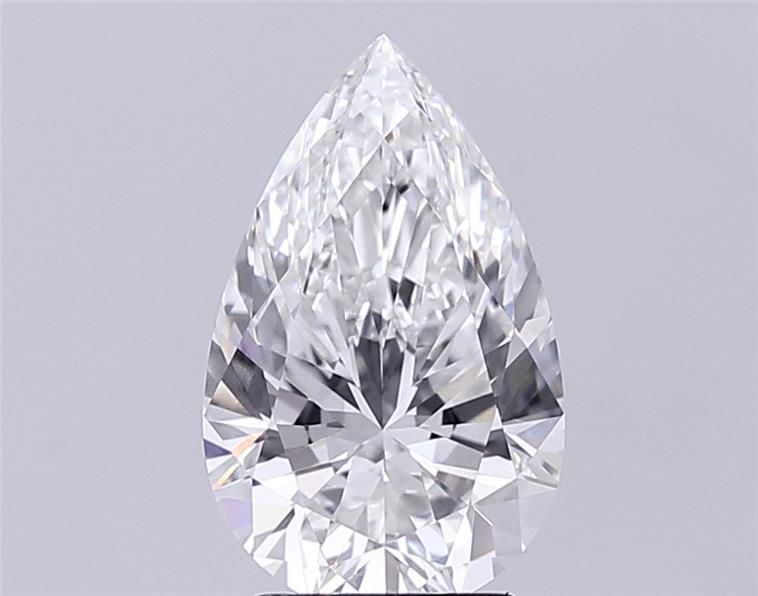 4.00 Carat D-VVS1 Pear Lab Diamond
