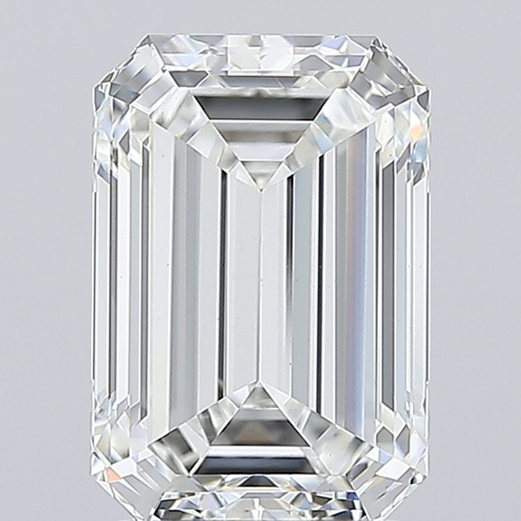3.02 Carat F-VVS2 Emerald Lab Diamond
