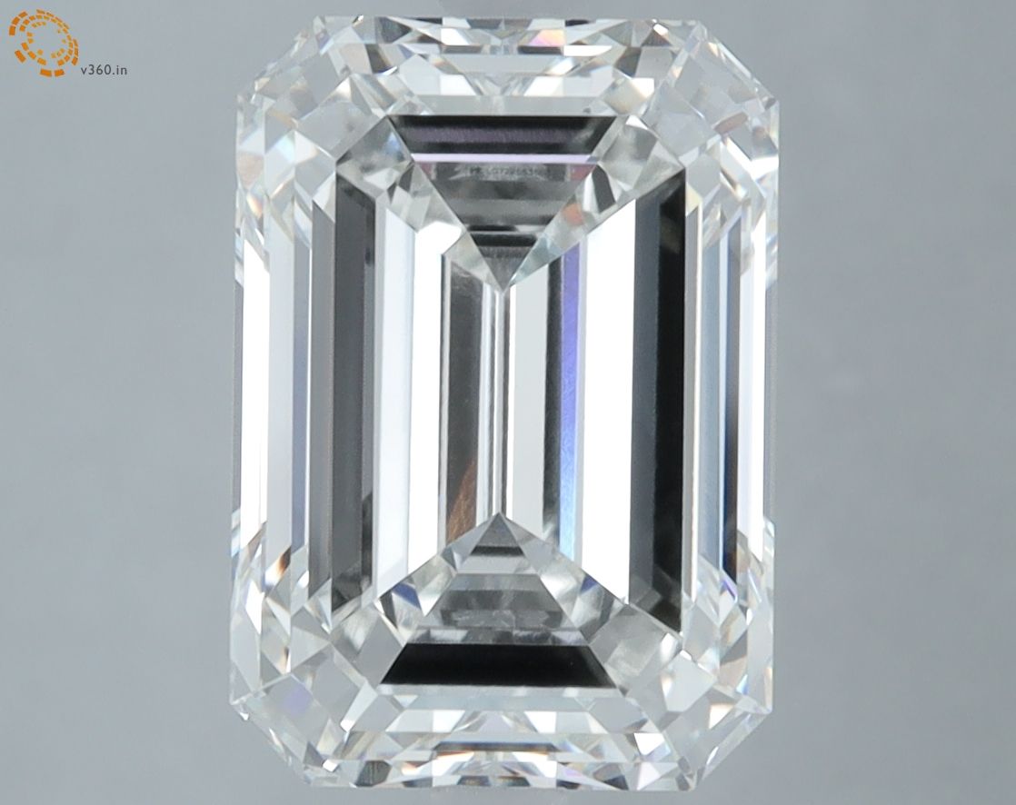 5.27 Carat G-VVS2 Emerald Lab Diamond