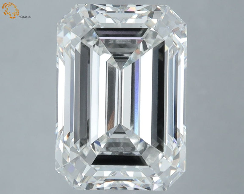 5.27 Carat G-VVS2 Emerald Lab Diamond