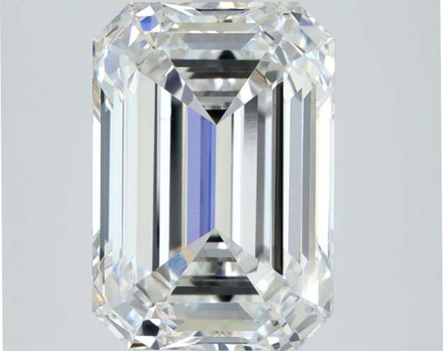 4.93 Carat F-VS2 Emerald Lab Diamond
