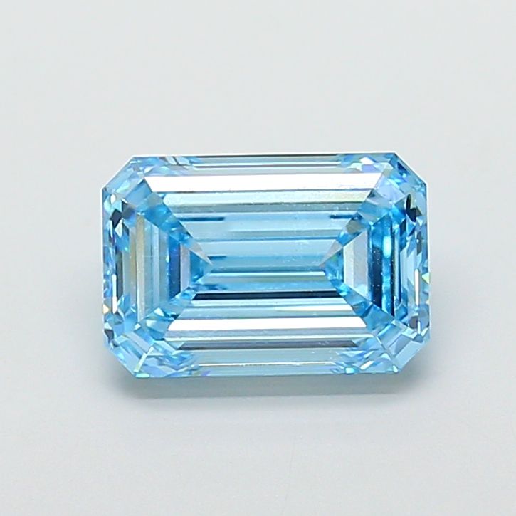 5.01 Carat Emerald Cut Fancy Blue