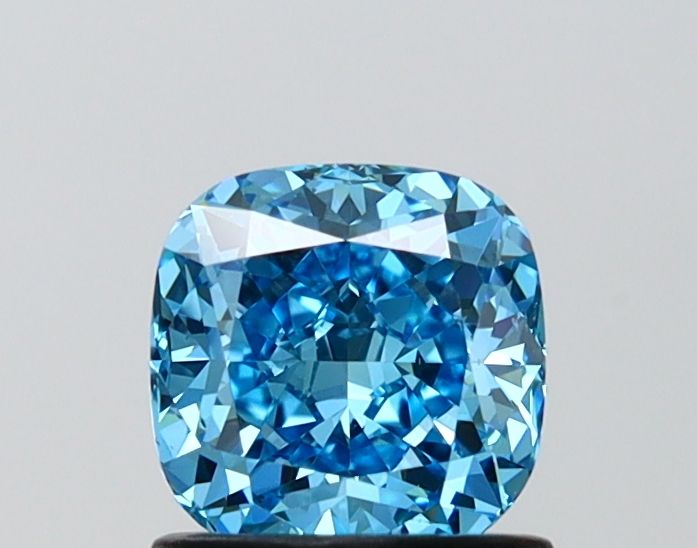 1 Carat Cushion Cut Fancy Blue