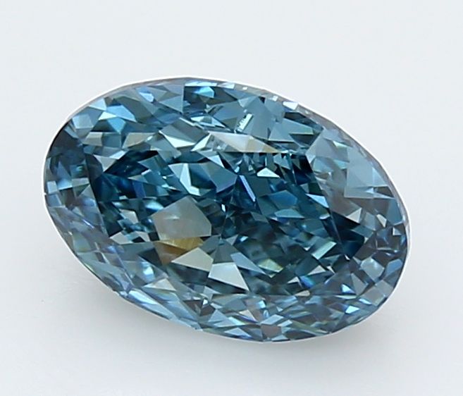 2.03 Carat Oval Cut Fancy Blue