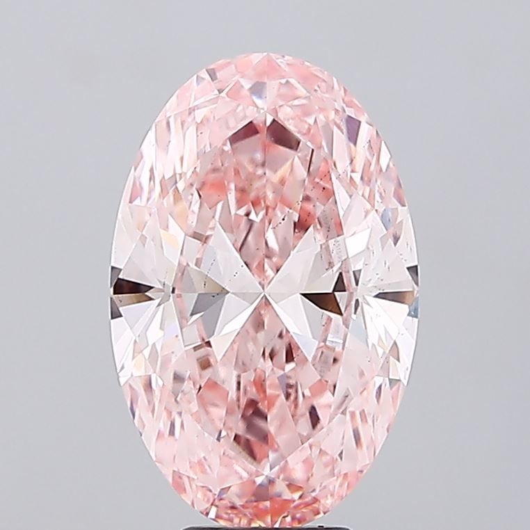 7.03 Carat Oval Cut Fancy Pink