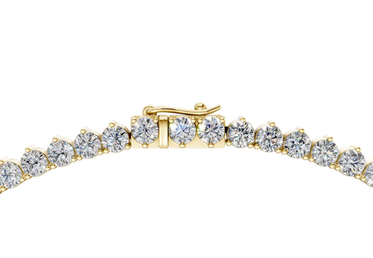 9 Ctw Classic 3 prong Diamond Tennis Necklace