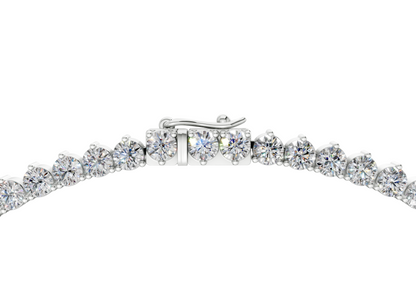 7 Ctw Classic 3 prong Diamond Tennis Necklace