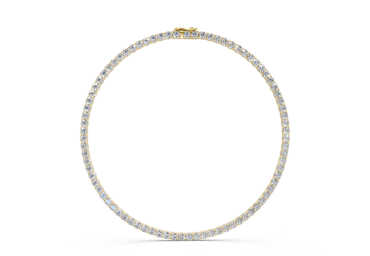 50 Ctw Classic Diamond Tennis Necklace