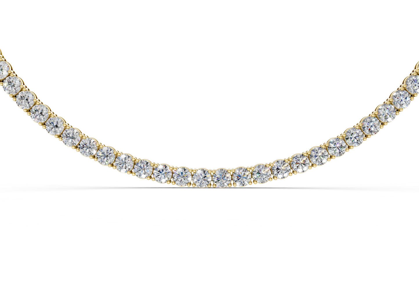 41 Ctw Classic Diamond Tennis Necklace
