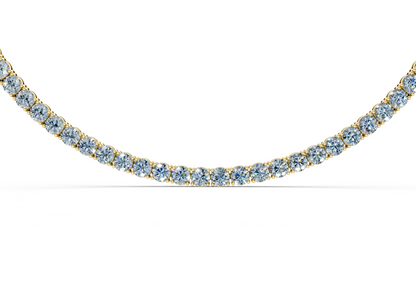 5 Ctw Classic Blue Diamond Tennis Necklace