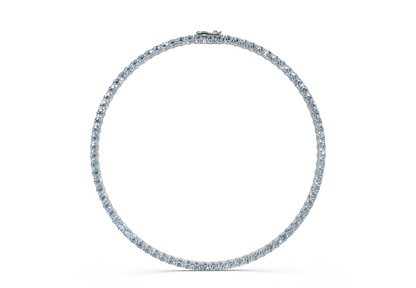 5 Ctw Classic Blue Diamond Tennis Necklace