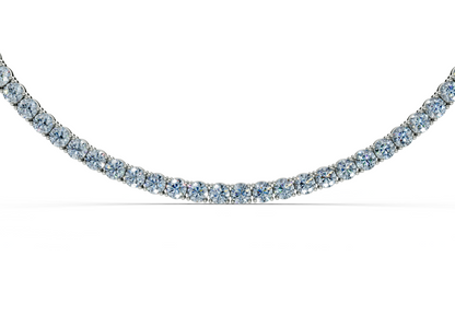 15 Ctw Classic Blue Diamond Tennis Necklace