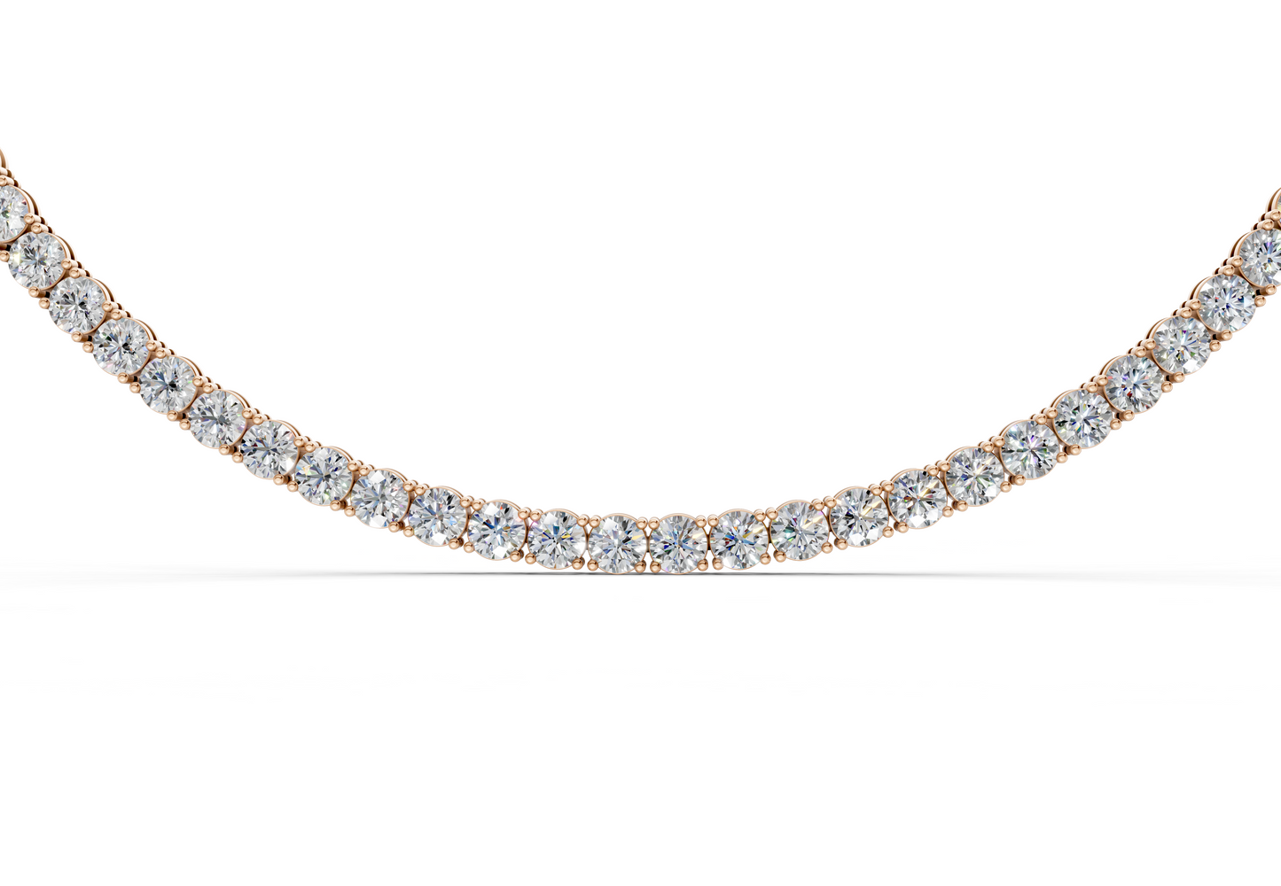 57 Ctw Classic Diamond Tennis Necklace
